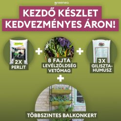 Salátakert kezdőcsomag többszintes balkonkerttel