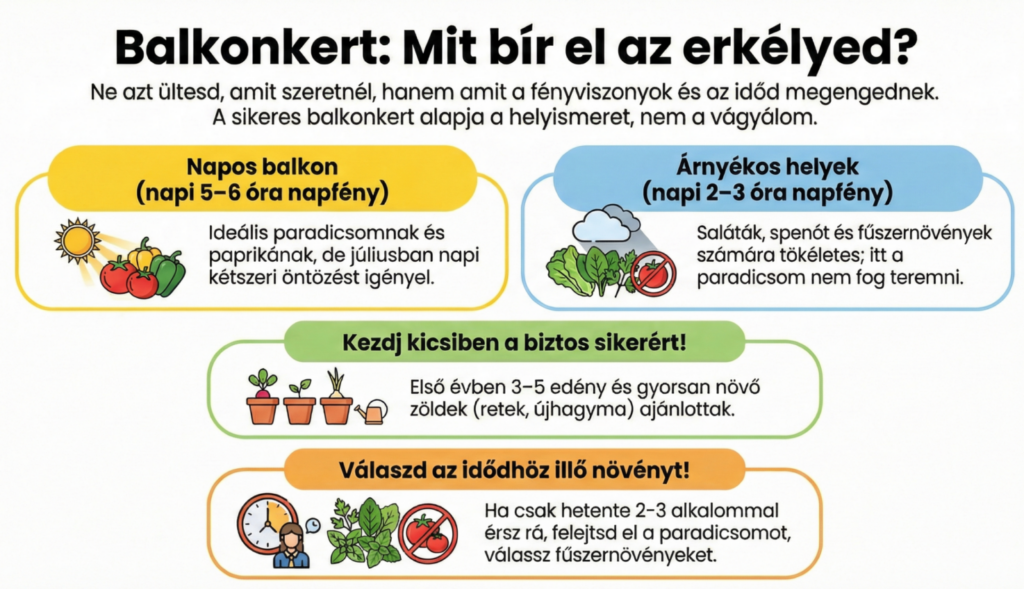 Balkon zöldségek termesztése