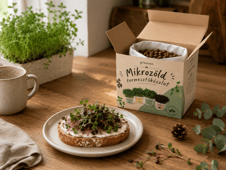 céges karácsonyi ajándék mikrozöld termesztőkészlet